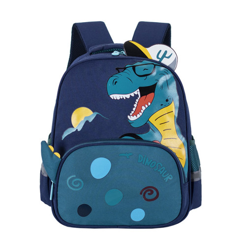 Primary School Glasses Of Dinosaurs Schoolbag Lightweight Waterproof Backpack School Bag