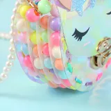 Personality Transparent Unicorn Crossbody Shoulder Bag For Toddlers Kids