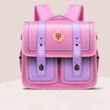 Primary School Open Children's Schoolbag In English Style Lightweight Waterproof Backpack School Bag