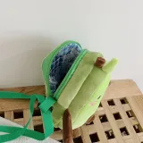 Plush Avocado Crossbody Shoulder Bag For Toddlers Kids