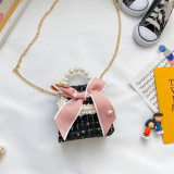 Fashion Flowers Pearls Crossbody Shoulder Bag For Toddlers Kids