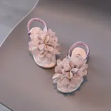 Kids Girl Non-slip Fashion Bohemia Flower Beach Summer Sandals