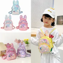 Kindergarten Sequined Rabbit Ears Schoolbag Lightweight Waterproof Backpack School Bag