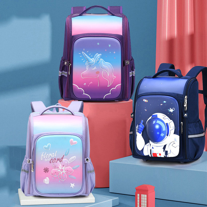 Primary Unicorn Flower Astronaut Lightweight Waterproof Backpack School Bag