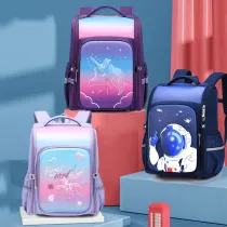 Primary Unicorn Flower Astronaut Lightweight Waterproof Backpack School Bag