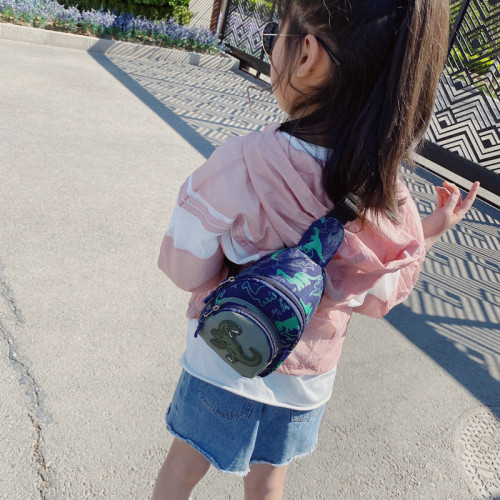 Dinosaur Crossbody Shoulder Waist Pack Bag for Toddlers Kids