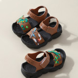 Kids Boy Cartoon Dinosaur Beach Sandal Shoes