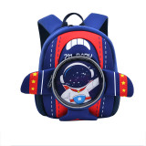 Primary School Cartoon Plane Lightweight Waterproof Backpack School Bag