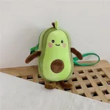 Plush Avocado Crossbody Shoulder Bag For Toddlers Kids