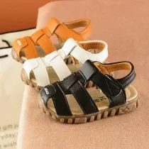 Kids Boy Fashion Velcro Closed-Toe Beach Sandal