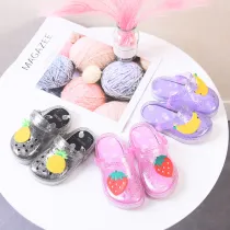 Kids Girl Fashion Plastic Fruit Pattern Summer Beach Sandal Slippers