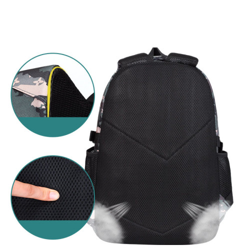 Primary School Anime Camouflage Lightweight Waterproof Backpack School Bag