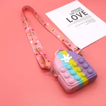 Decompression Palm Silicone Single Shoulder Bag Coin Purse Shoulder Handbag