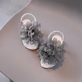 Kids Girl Non-slip Fashion Bohemia Flower Beach Summer Sandals