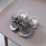Kids Girl Non-slip Fashion Bohemia Flower Beach Summer Sandals