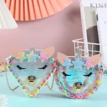 Personality Transparent Unicorn Crossbody Shoulder Bag For Toddlers Kids