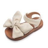 Kids Girl Soft Flat Bow Tie Summer Beach Sandals