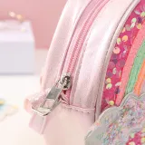Rainbow Cloud Sequins Round Crossbody Shoulder Bag For Toddlers Kids