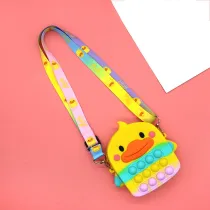 Decompression Duck Silicone Single Shoulder Bag Coin Purse Shoulder Handbag