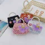 Pearl Portable Princess Shoulder Bag For Toddlers Kids