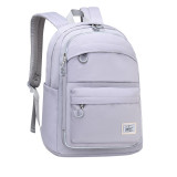 Primary School Pure Color Lightweight Waterproof Backpack School Bag