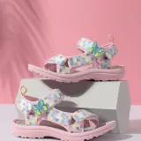 Kids Girl Non-slip Butterfly Velcro Sneaker Sandal Shoes