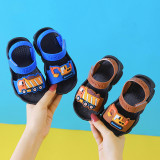 Kids Boy Cartoon Bulldozer Beach Sandal Shoes