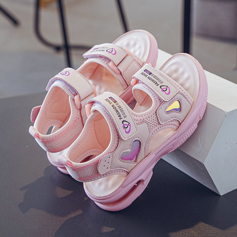 Kids Girl Non-slip Fashion Velcro Sandal Shoes