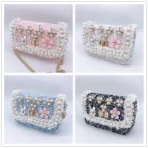 Pearl Rabbit Flower Crossbody Shoulder For Toddlers Kids