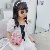 Pearl Portable Bowknot Shoulder Bag For Toddlers Kids