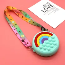 Decompression Donuts Silicone Single Shoulder Bag Coin Purse Shoulder Handbag