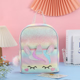Kindergarten Rainbow Glitter Unicorn Schoolbag Lightweight Waterproof Backpack School Bag
