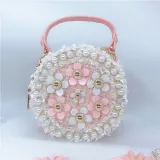 Pearl Flower Crossbody Shoulder Waist Pack Bag for Toddlers Kids