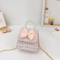 Toddlers Kids Fashion Flowers Bowknot Crossbody Shoulder Bag