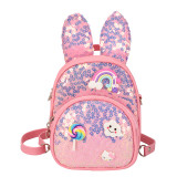 Kindergarten Sequined Rabbit Ears Schoolbag Lightweight Waterproof Backpack School Bag