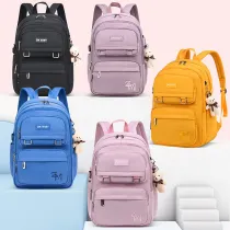Primary School Little Bear Hanging Drop Lightweight Waterproof Backpack School Bag