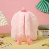 Cute Cartoon Unicorn Big Eyes Bow Embroidered Plush Bag