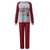Christmas Matching Family Pajamas Most Wonderful Time Red Plaid Pajamas Set With Dog Pajamas