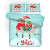 Merry Christmas Snowflake Christmas Hat Bedding Full Twin Queen King Quilt Duvet Covers Sets