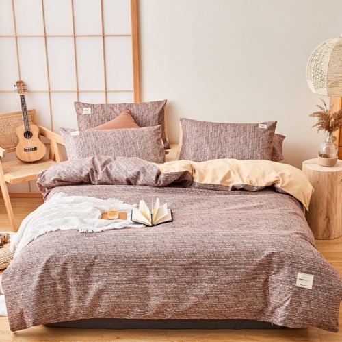 Macaroon Color Simple Solid Color Thickening Wool Bedding Set