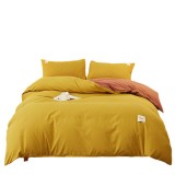 Multicolor Colorant Match Simple Solid Color Thickening Wool Bedding Set