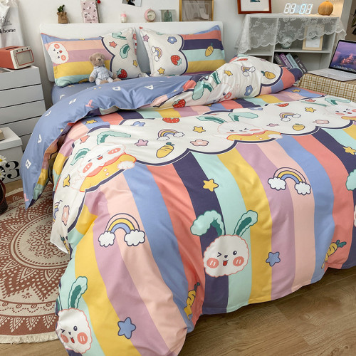 Cute Animal Cartoon Cotton Bedding Set