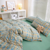 4PCS Bedding Abstract Plaids Set For Bedroom