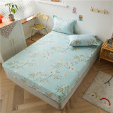 Bedding Flower Printing Pocket Fitted Sheet With Pillowcases