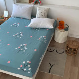 Home Pocket Printing Flower Pattern Bedding Fitted Sheet