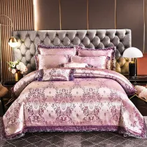 Baroque Bedding Modal Lace Satin Jacquard Covers Sets