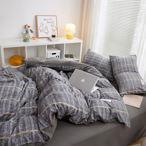 4PCS Bedding Abstract Plaids Set For Bedroom