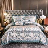 Baroque Bedding Modal Lace Satin Jacquard Covers Sets