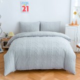 Luxury Simple Modern Lingge Pattern Soft Bedding Set