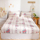 Home Pocket Printing Pattern Bedding Fitted Sheet With Pillowcases